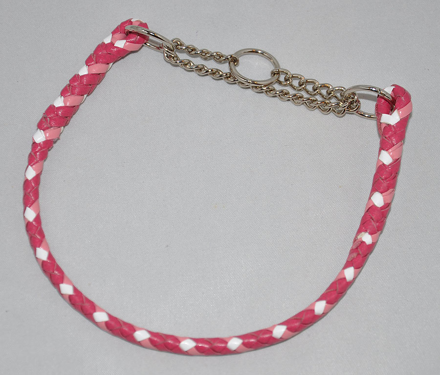  6 strand - hot pink, pink and white 